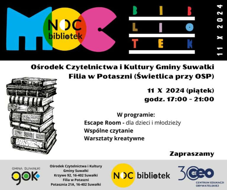 Noc Bibliotek 2024